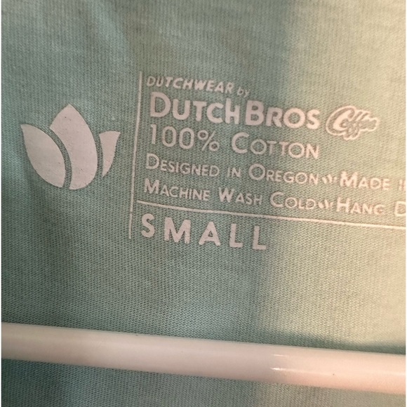 Dutch Bros Light Blue Windmill Short Sleeve T SMALL+MEDIUM+LARGE+XL+XXL DB 1992 - Picture 5 of 8